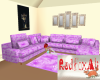 12 Pose Purple Rose Sofa