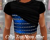 Crop Top Neon Blue