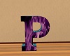 Purple & Teal Letter P