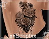 SCR. Roses Tummy Tattoo