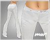 !Flared slacks white