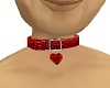 red heart collar