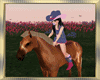 Sweet Girl Riding Horse