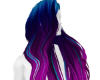 Long Purple Blue Hair