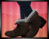 Dark brown boots