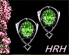 HRH Earrings Emerald