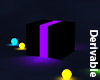 [A] Cube Round Seat Neon