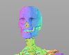 colorful skeleton