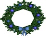 blue bow wreath