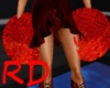 *RD* Red Rave Pompoms