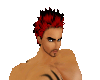 Red and Black spike hair