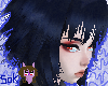 Navy Punky Frayed Hair