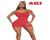 red crochet dress