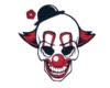 Creepy clown cutout