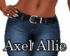 AA RL BLUE BELTED SKINNY