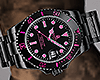 Pink Details Black Watch