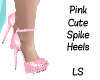 Cute Pink Spike Heels