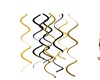 D* Gold &Blk Streamers