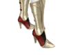 !V Valkyrie Gold Boots