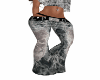 (A) Flamed SKull pants
