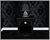 Black Night Stand & Lamp