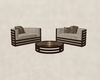 Chairs - Club Set-beige