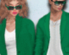 LN; green blazer cp M