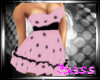 ~B~Pink polka dot mini