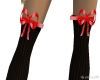 (GR)Black Stocking w red