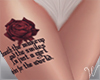 Marta Rose Leg Tattoo RL