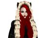 Federica Red BLK hood