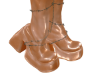 3/5 Leather boots orange