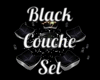 Black Couche Set