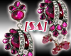 [SA]Pink Ethnic Earrings