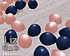 Blush Navy Grad Balloons