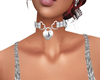 SILV 'S' HEART COLLAR