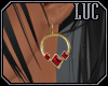 [luc] earrings g ruby