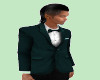 TEF TEAL FORMAL TUX TOP