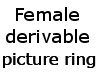 female picture ring