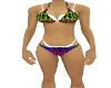rainbow cheetah bikini