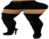 Black skirt-boots