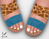 K✝Sandals-Giraffe-Blu