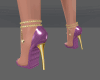 Crystl heart -grape gold