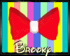 lBl kids red&white bow