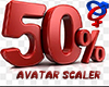 Avatar scaler 50% M/F