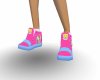 (CS) pink blue sneakers