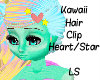 Kawaii Hair Clip Heart