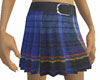 Blue tartan skirt/belt