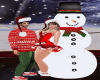 Snowman Posese Christ