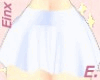 e shiny periwinkle skirt